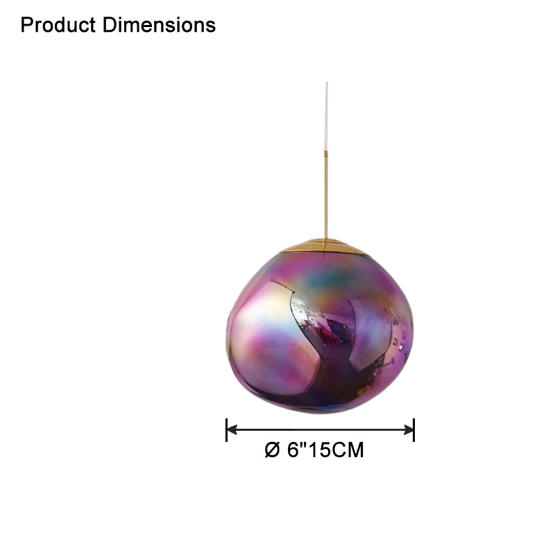 Modern Melt Glass Pendant Light for Elegant Indoor Spaces