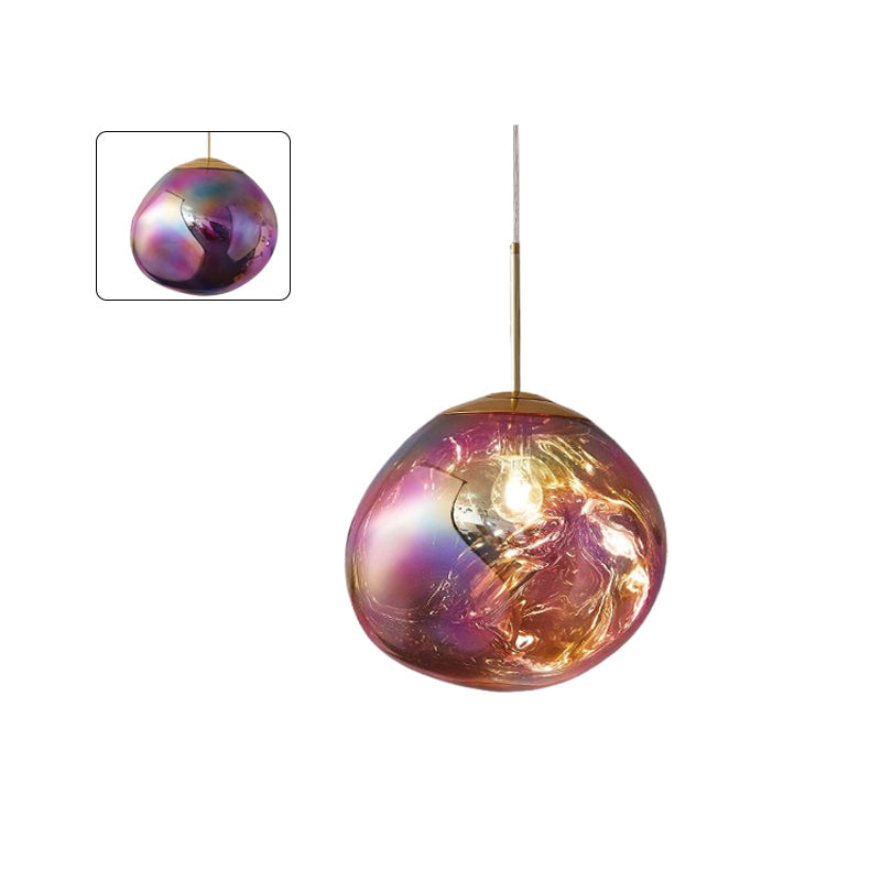 Modern Melt Glass Pendant Light for Elegant Indoor Spaces