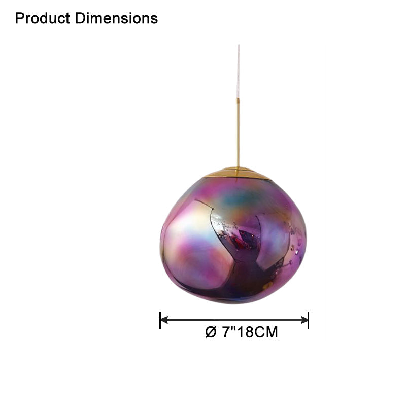 Modern Melt Glass Pendant Light for Elegant Indoor Spaces