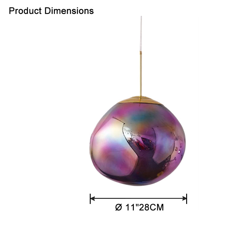 Modern Melt Glass Pendant Light for Elegant Indoor Spaces
