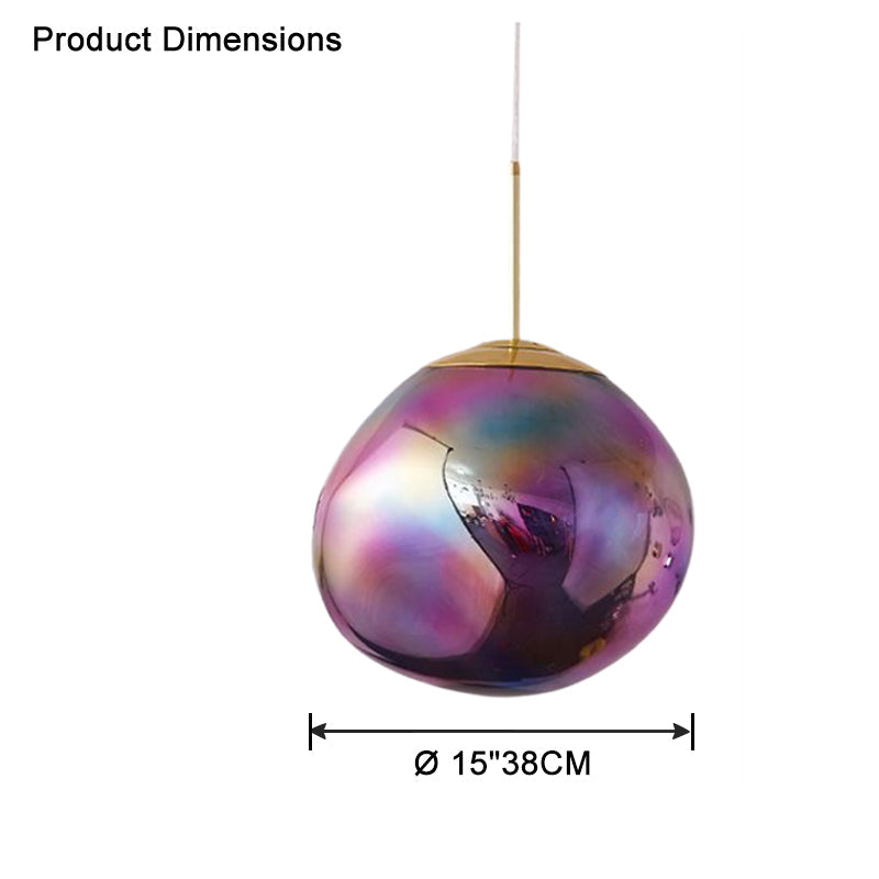 Modern Melt Glass Pendant Light for Elegant Indoor Spaces