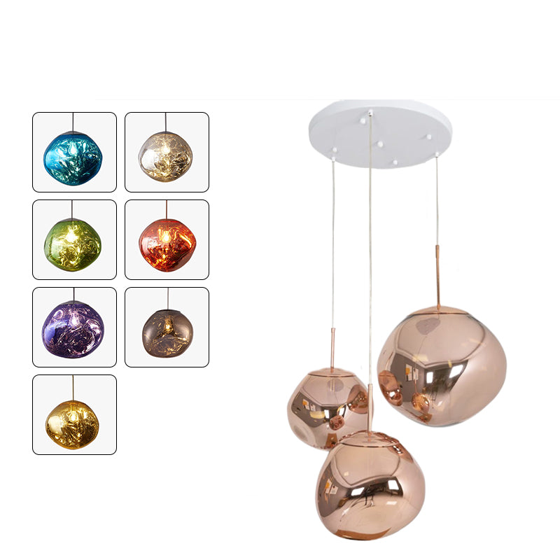 Modern Melt Glass Pendant Light for Elegant Indoor Spaces