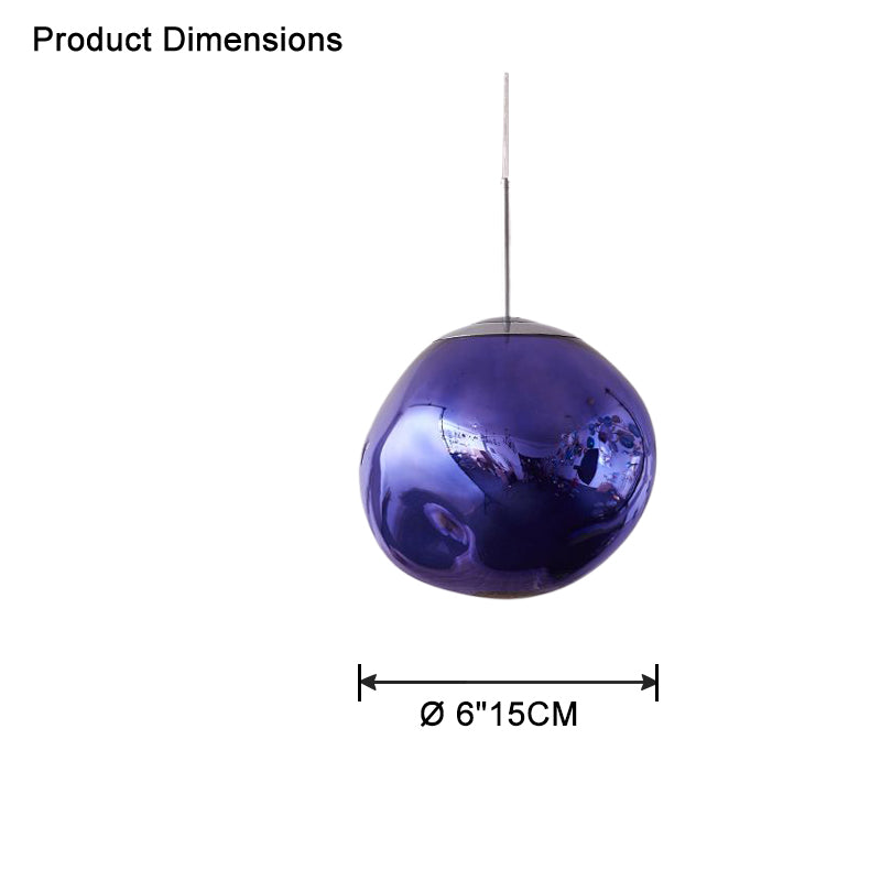 Modern Melt Glass Pendant Light for Elegant Indoor Spaces