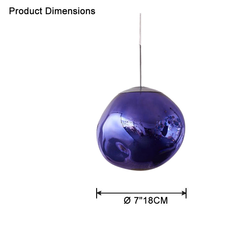Modern Melt Glass Pendant Light for Elegant Indoor Spaces