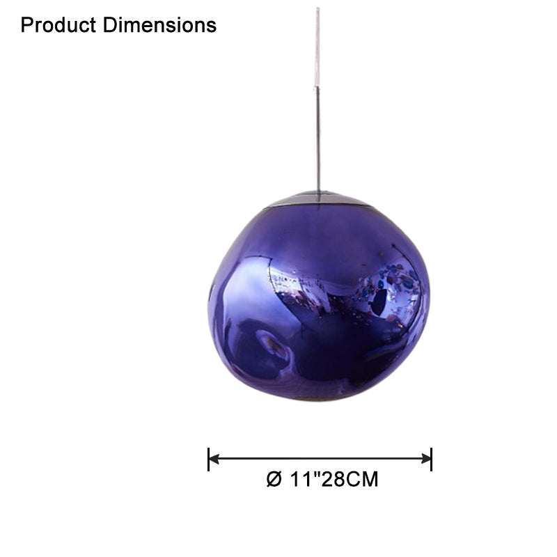 Modern Melt Glass Pendant Light for Elegant Indoor Spaces