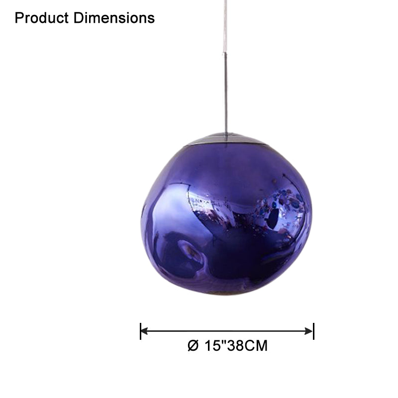 Modern Melt Glass Pendant Light for Elegant Indoor Spaces