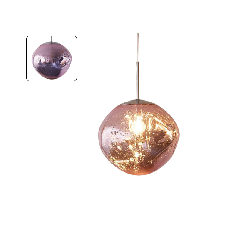 Modern Melt Glass Pendant Light for Elegant Indoor Spaces