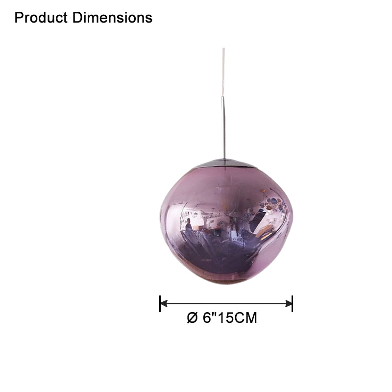 Modern Melt Glass Pendant Light for Elegant Indoor Spaces