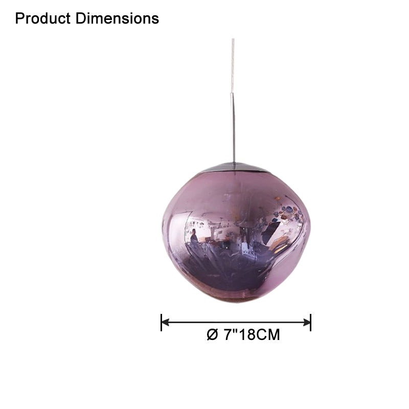 Modern Melt Glass Pendant Light for Elegant Indoor Spaces