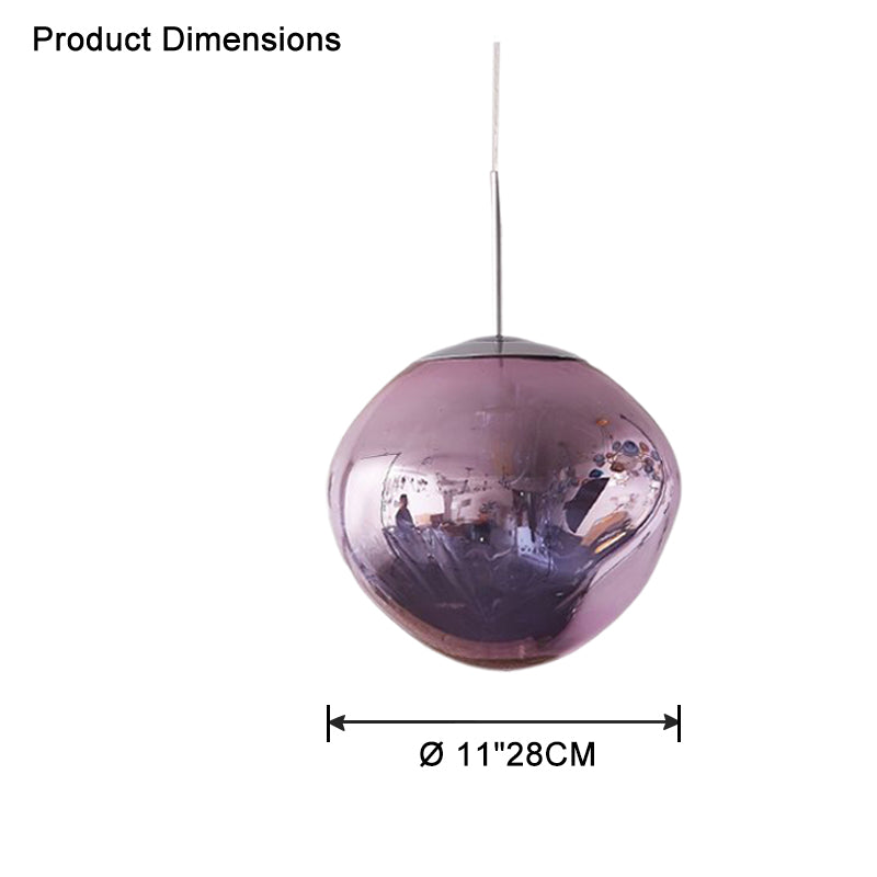 Modern Melt Glass Pendant Light for Elegant Indoor Spaces
