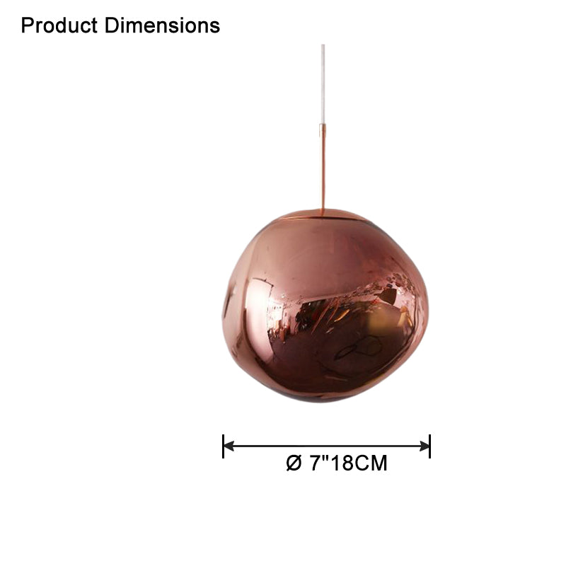 Modern Melt Glass Pendant Light for Elegant Indoor Spaces