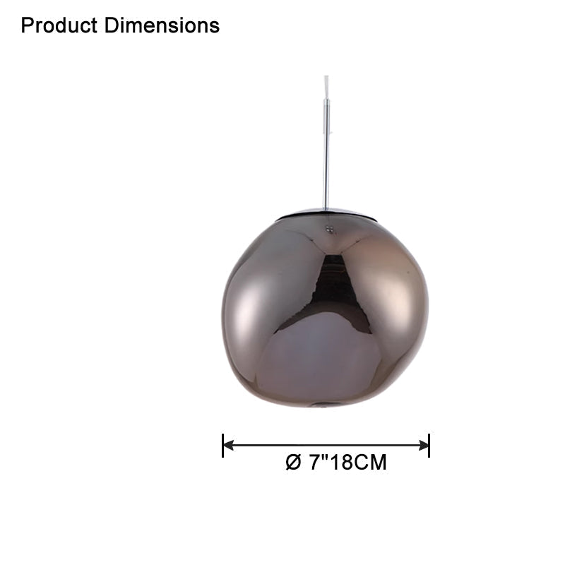 Modern Melt Glass Pendant Light for Elegant Indoor Spaces