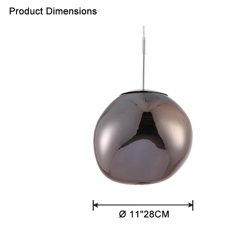 Modern Melt Glass Pendant Light for Elegant Indoor Spaces