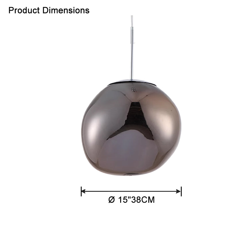 Modern Melt Glass Pendant Light for Elegant Indoor Spaces