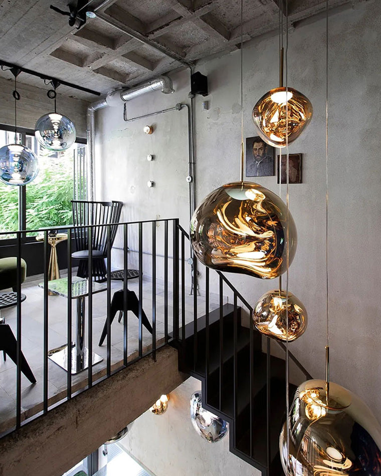 Modern Melt Glass Pendant Light for Elegant Indoor Spaces