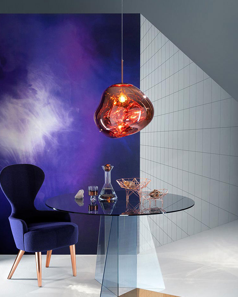 Modern Melt Glass Pendant Light for Elegant Indoor Spaces