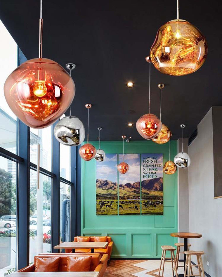 Modern Melt Glass Pendant Light for Elegant Indoor Spaces