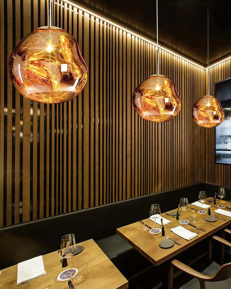 Modern Melt Glass Pendant Light for Elegant Indoor Spaces