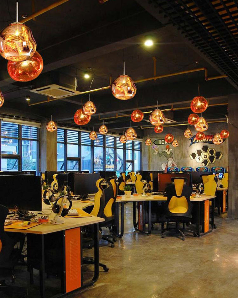 Modern Melt Glass Pendant Light for Elegant Indoor Spaces