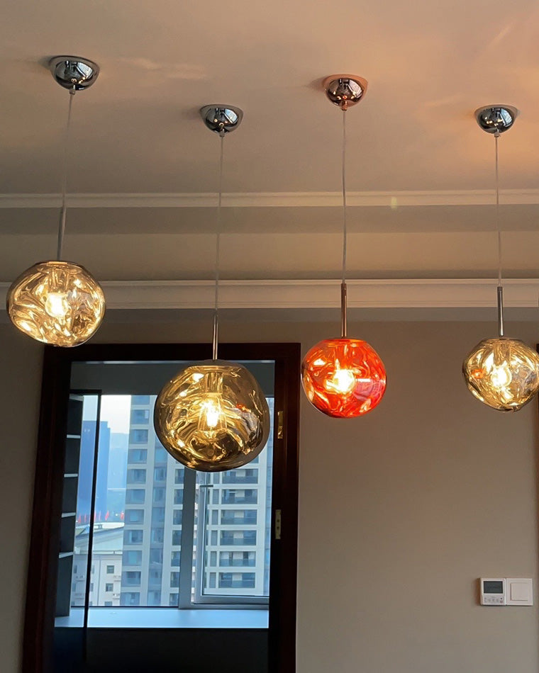 Modern Melt Glass Pendant Light for Elegant Indoor Spaces