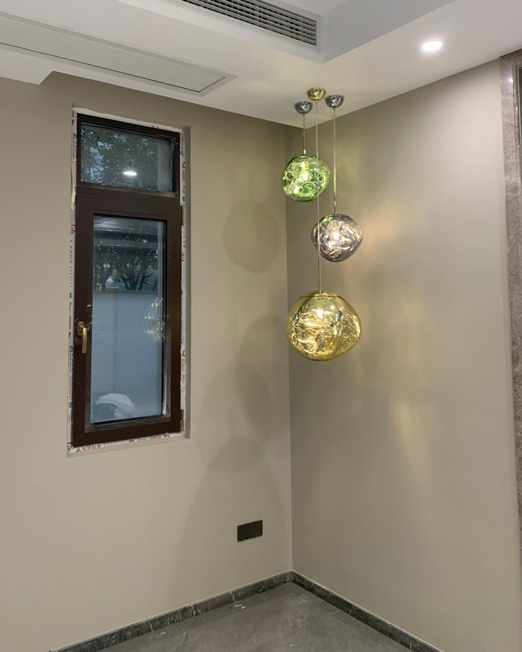 Modern Melt Glass Pendant Light for Elegant Indoor Spaces