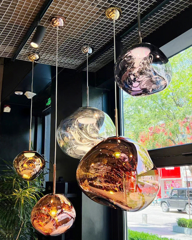 Modern Melt Glass Pendant Light for Elegant Indoor Spaces