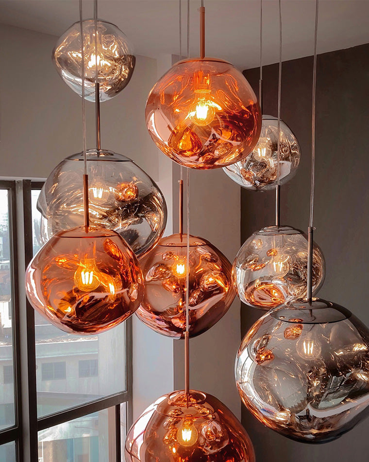 Modern Melt Glass Pendant Light for Elegant Indoor Spaces