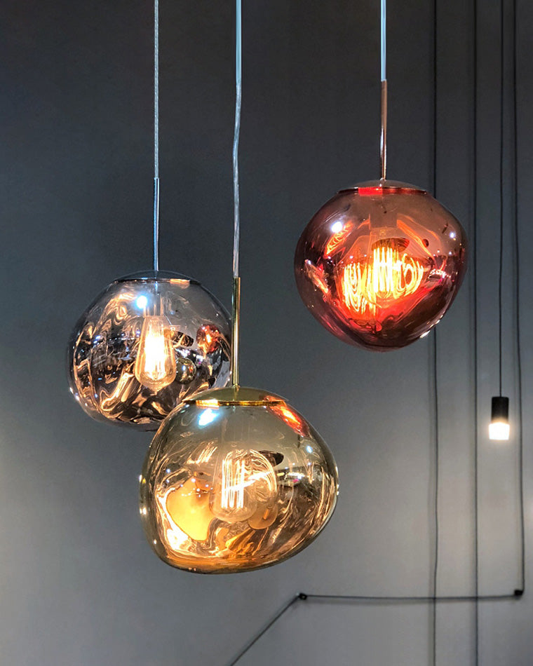 Modern Melt Glass Pendant Light for Elegant Indoor Spaces
