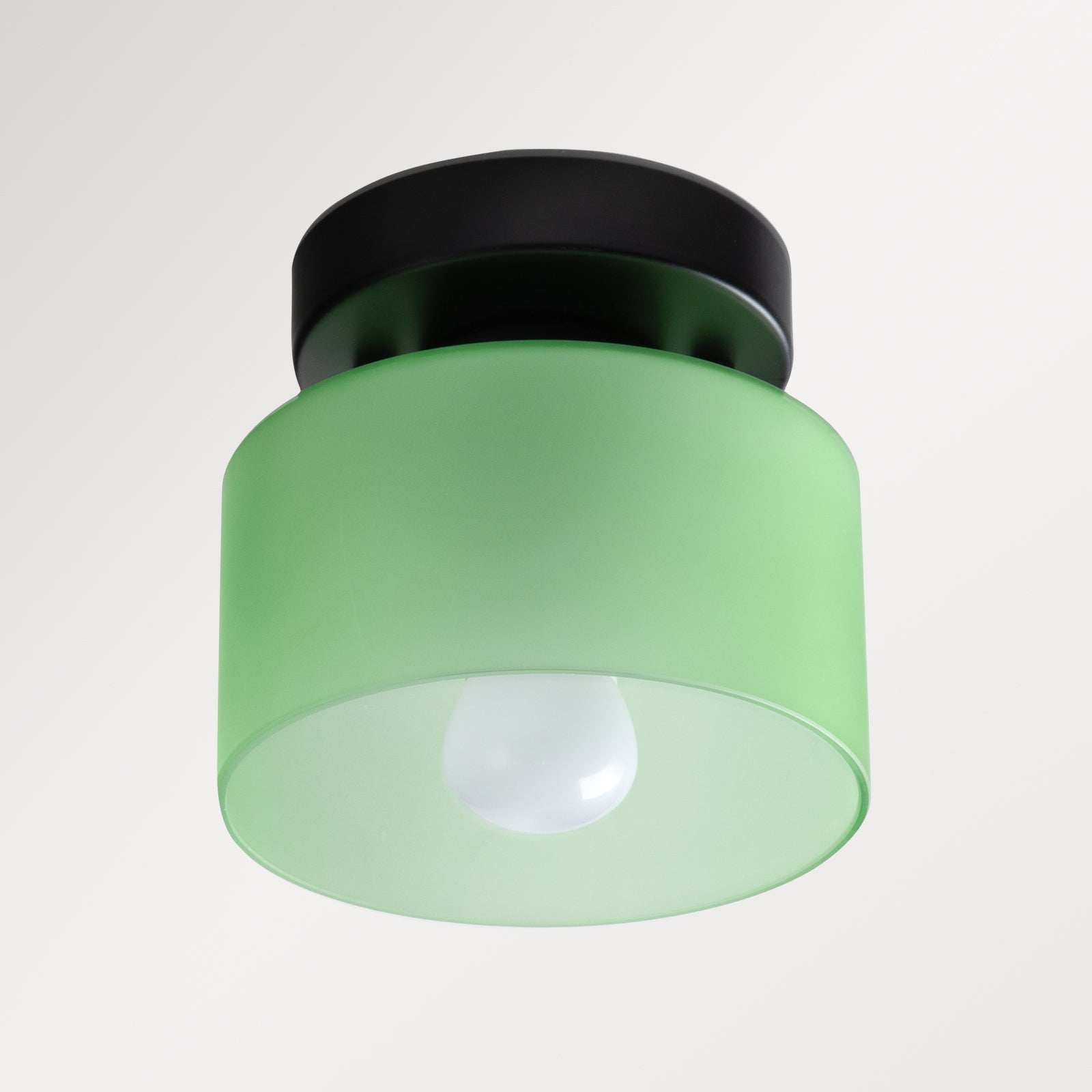 Bauhaus Glass Flush Mount Ceiling Light – Minimalist Small Fixture