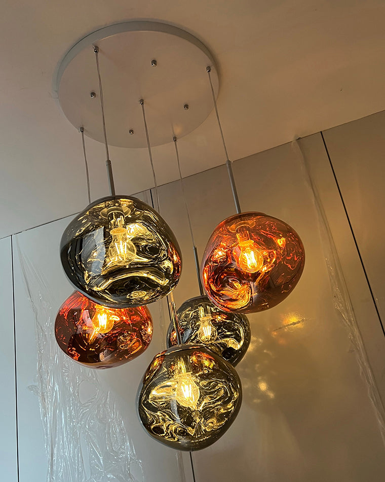 Modern Melt Glass Pendant Light for Elegant Indoor Spaces