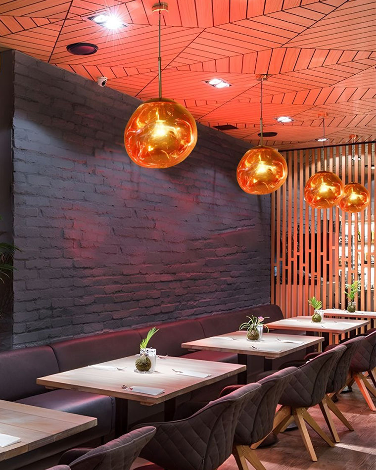 Modern Melt Glass Pendant Light for Elegant Indoor Spaces
