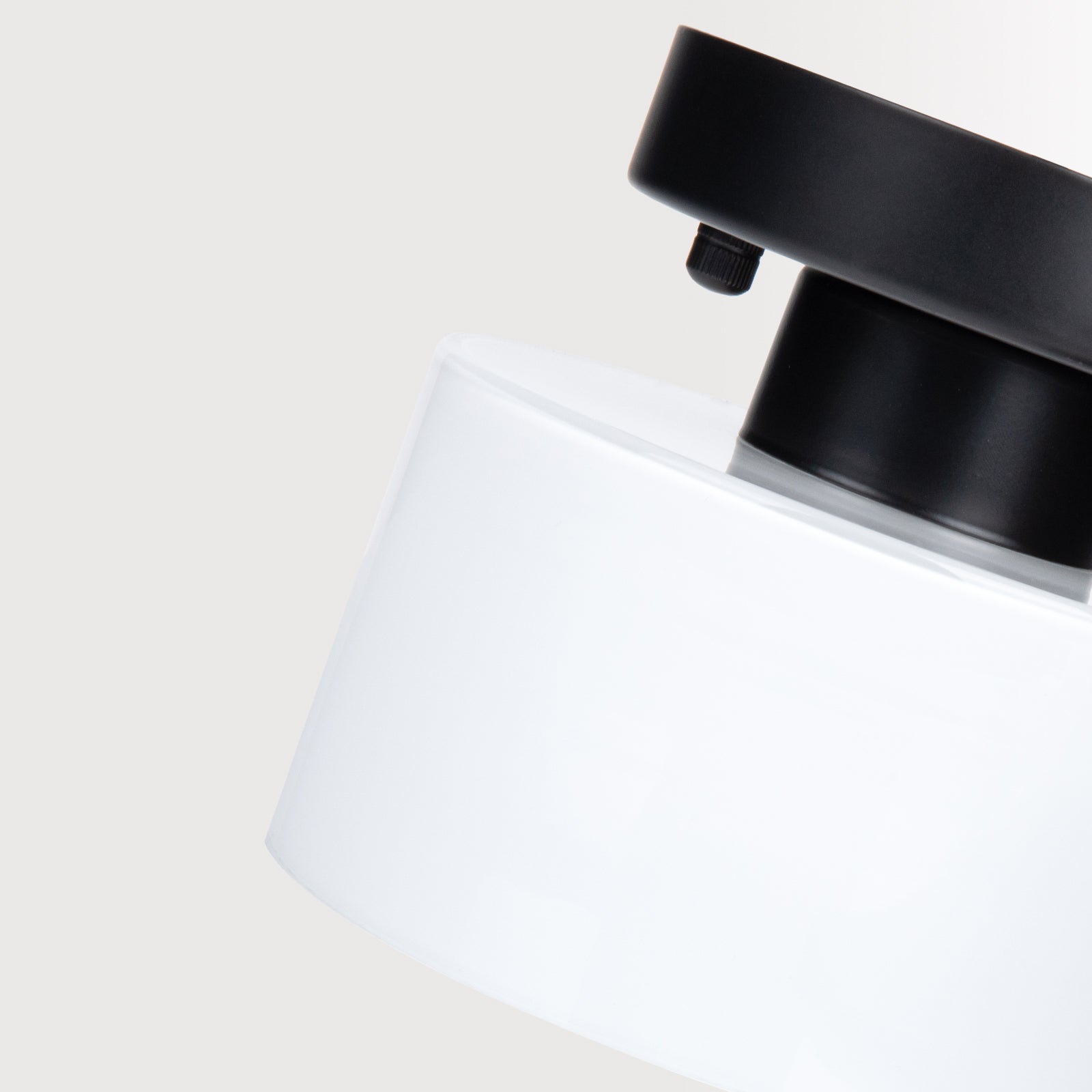 Bauhaus Glass Flush Mount Ceiling Light – Minimalist Small Fixture