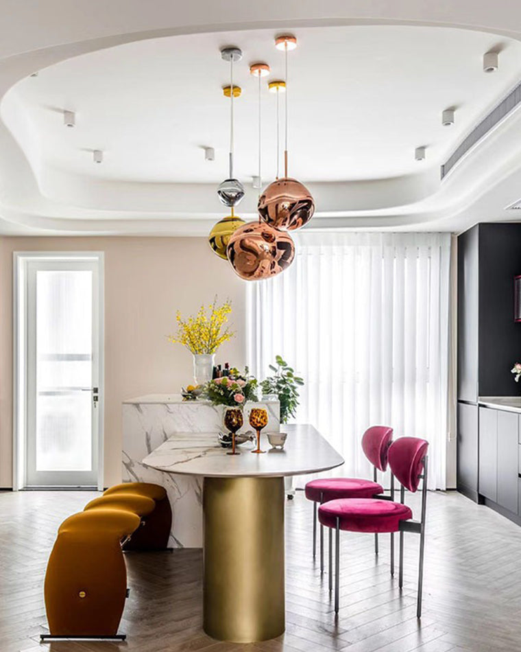 Modern Melt Glass Pendant Light for Elegant Indoor Spaces