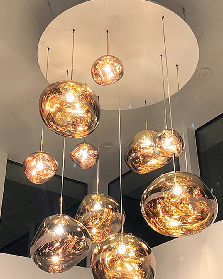 Modern Melt Glass Pendant Light for Elegant Indoor Spaces