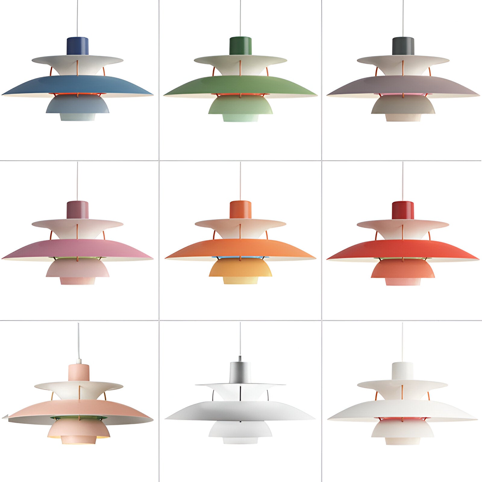 Modern Nordic 5-Layer LED Pendant Light – Adjustable Ceiling Lamp