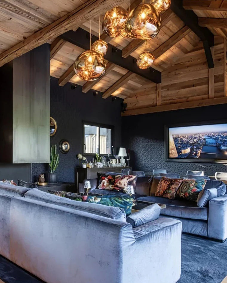 Modern Melt Glass Pendant Light for Elegant Indoor Spaces