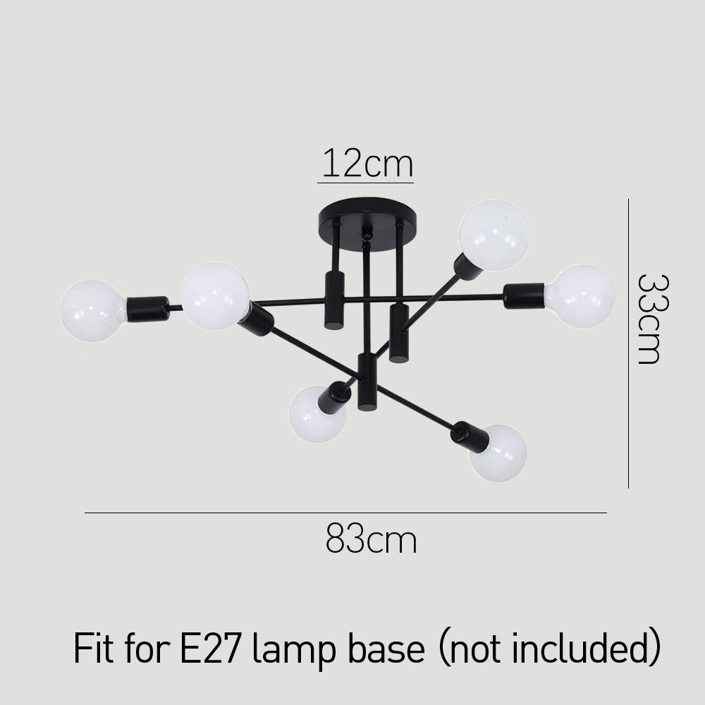 Nordic Black Modern Ceiling Light