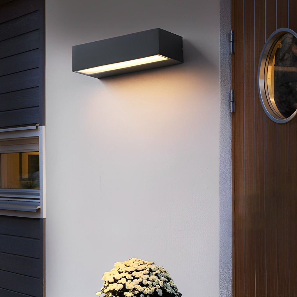 Modern Black LED Outdoor Wall Washer Light Waterproof