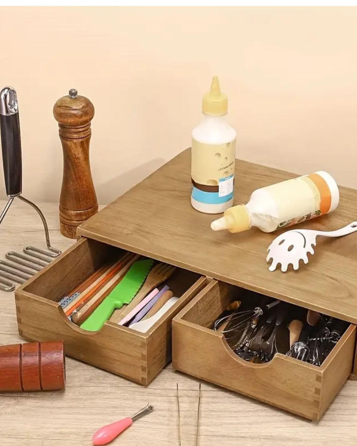 Wooden Coffee Pod Drawer Organizer