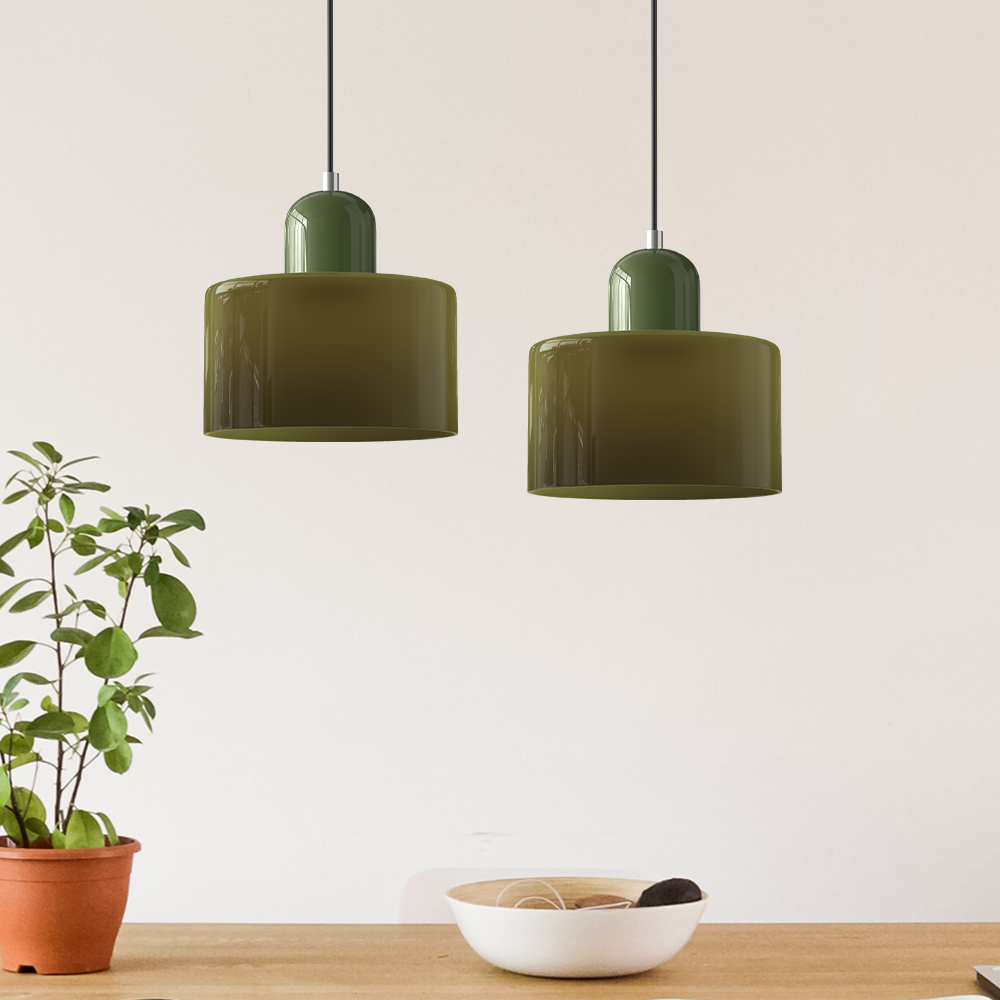 Bauhaus Style Glass Pendant Ceiling Light