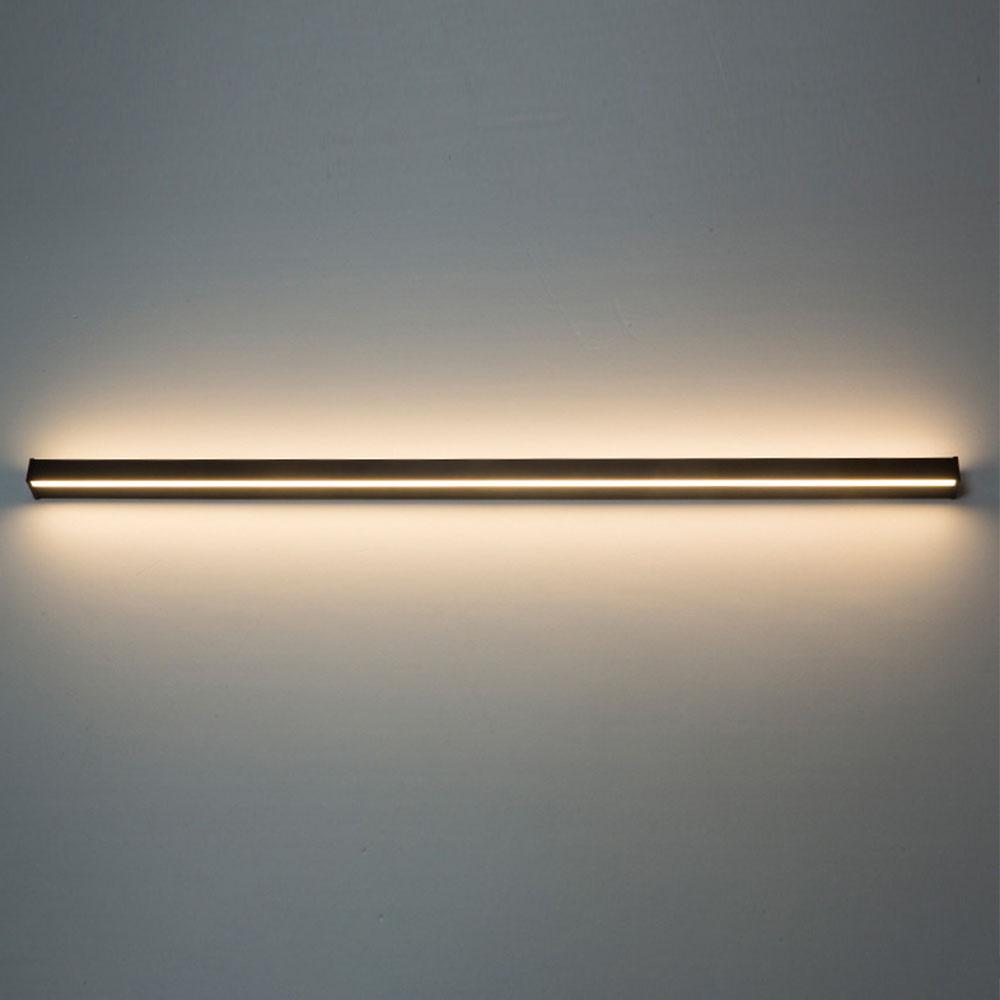 LED Wall Light Modern Black, Dimmable RGB Outdoor Fixture