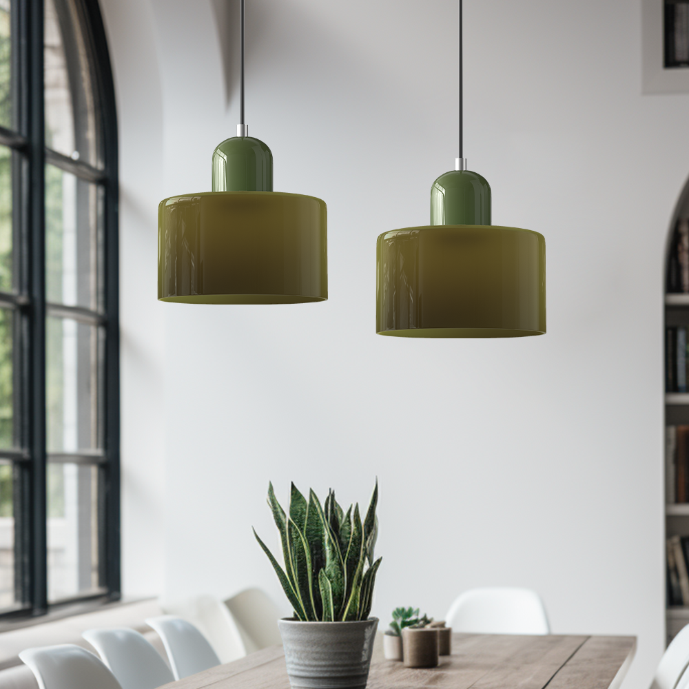 Bauhaus Style Glass Pendant Ceiling Light