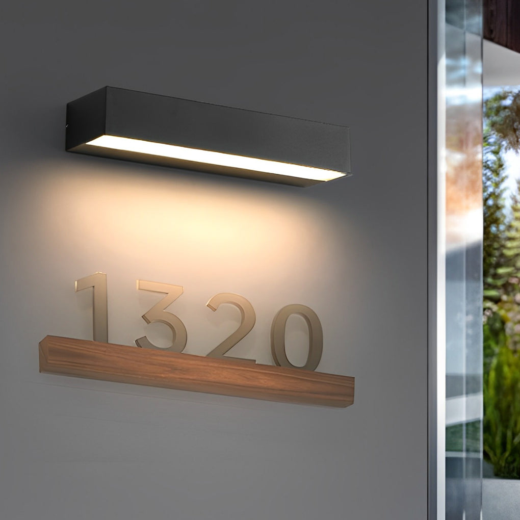 Modern Black LED Outdoor Wall Washer Light Waterproof