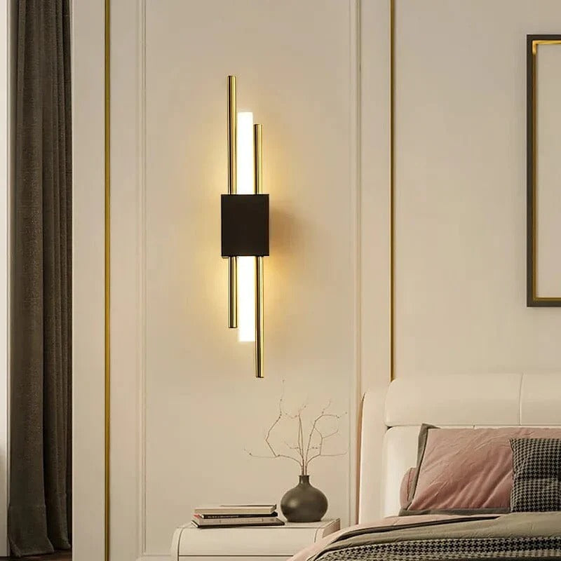 Black and Gold Modern Wall Sconce – Stylish LED Accent Lighting