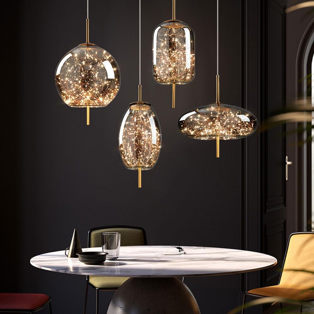 Scandinavian LED Glass Pendant Light