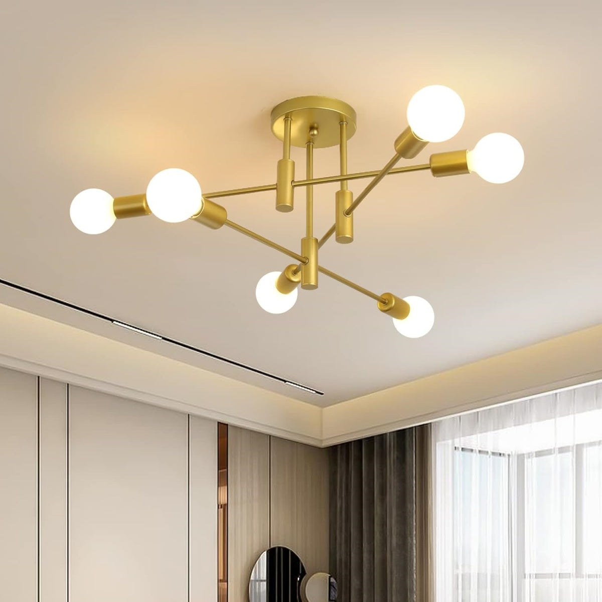 Nordic Black Modern Ceiling Light