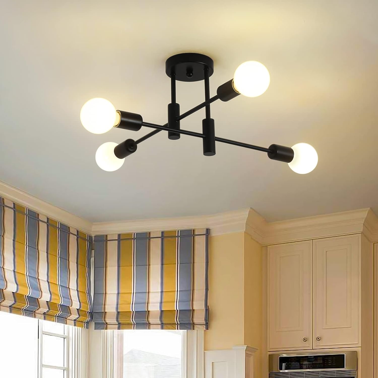 Nordic Black Modern Ceiling Light