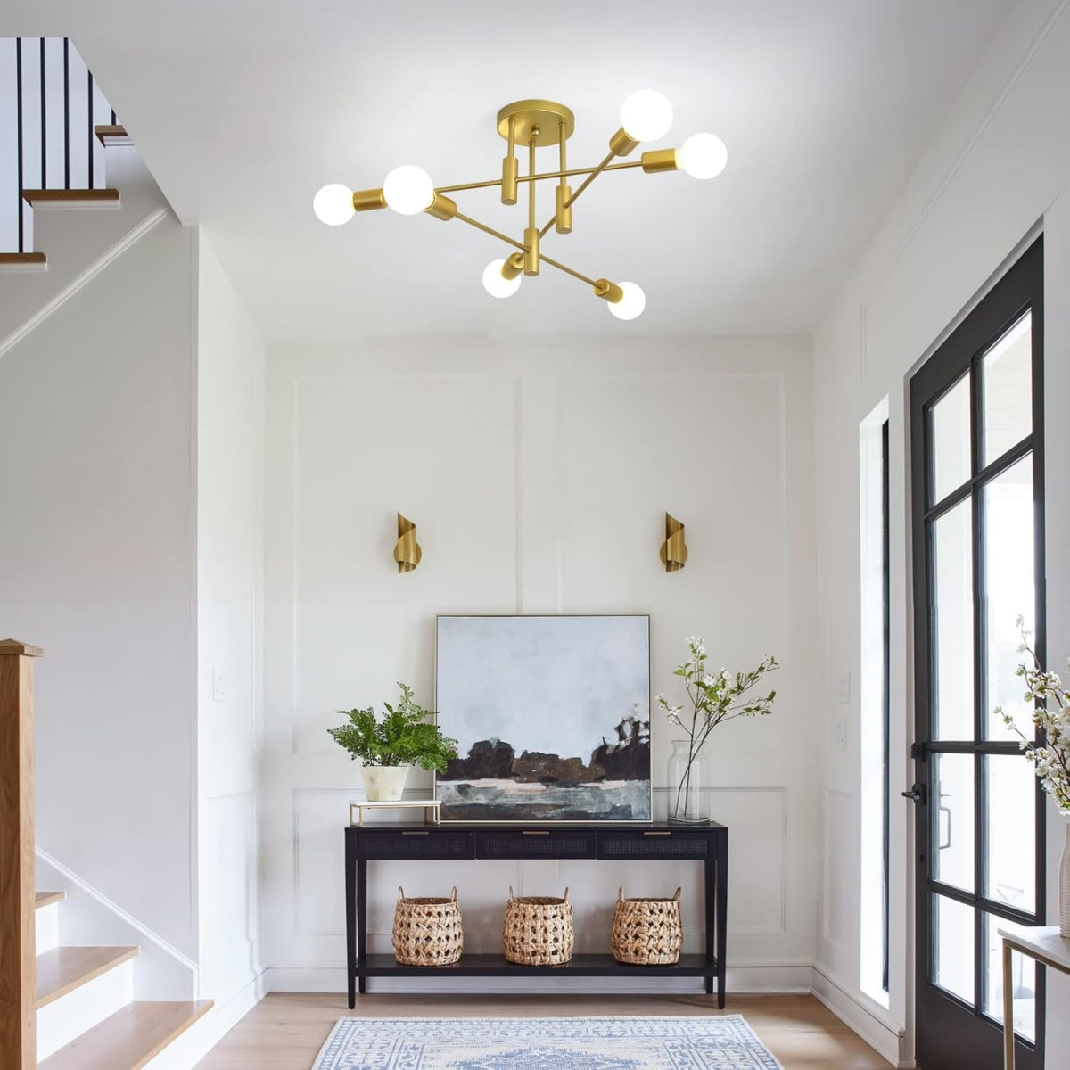 Nordic Black Modern Ceiling Light