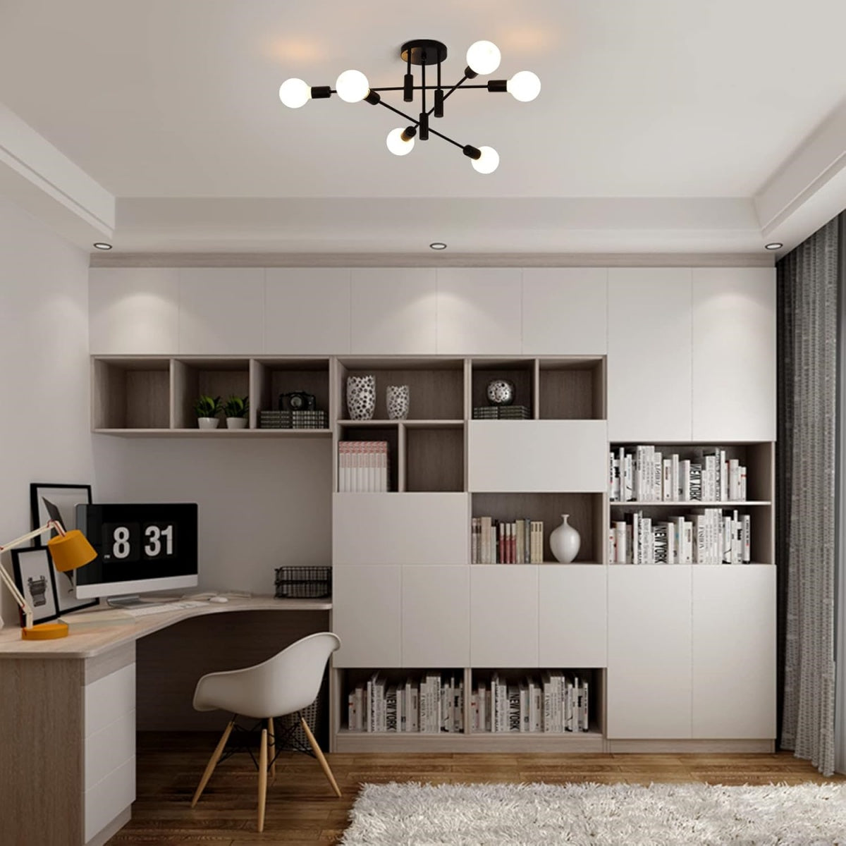 Nordic Black Modern Ceiling Light