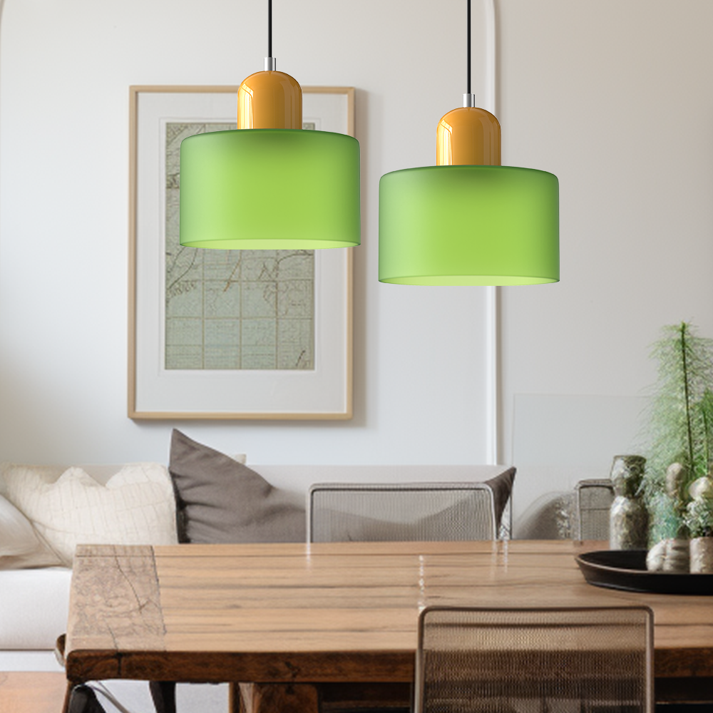 Bauhaus Style Glass Pendant Ceiling Light